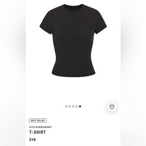 SKIMS Black Fits Everybody T Shirt